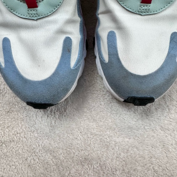 Nike Womens Air Max 270 React Blue Red Athletic Shoes Sneaker AT6174-002 Size 9 - Picture 7 of 8